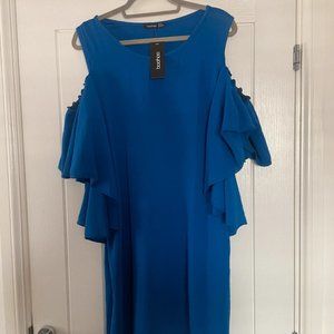 Boohoo cold shoulder dress
